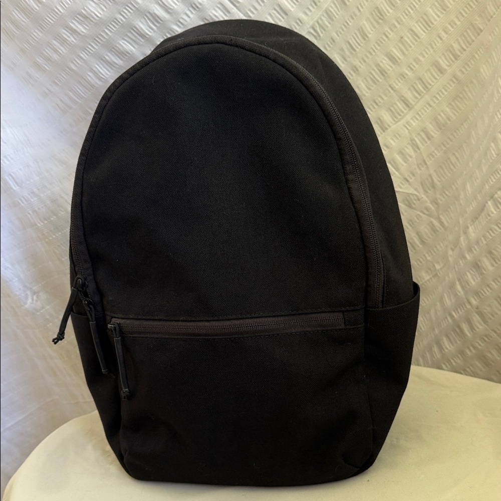 Everlane small Black Canvas Backpack - Minimal Everyday Pack